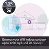 aibileec WiFi Range Extender 1500FT EX6150 Dual Band 2.4Ghz & 5Ghz AC1200 MBps Wi-Fi Signal Booster Universal Compatible for All Brand Router with WPS Sync Key WiFI Repeater view 3