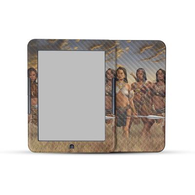 Carbon Fiber E-Reader Skin Compatible with Barnes & Noble Nook GlowLight 4e (2022) - African Queens - Premium 3M Vinyl Protective Wrap Decal Cover - Easy to Apply | Crafted in The USA by MightySkins