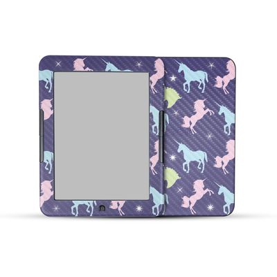 Carbon Fiber Tablet Skin Compatible with Barnes & Noble Nook GlowLight 4 (2021) - Unicorn Dream - Premium 3M Vinyl Protective Wrap Decal Cover - Easy to Apply | Crafted in The USA by MightySkins