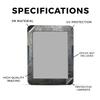 Tablet Skin Compatible with Barnes & Noble Nook GlowLight 4 (2021) - Shadow Concrete - Premium 3M Vinyl Protective Wrap Decal Cover - Easy to Apply | Crafted in The USA by MightySkins view 2