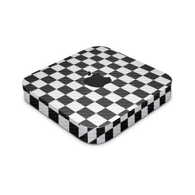 Carbon Fiber Skin Compatible with Apple Mac Mini M2 Pro (2023) - Check - Premium 3M Vinyl Protective Wrap Decal Cover - Easy to Apply | Crafted in The USA by MightySkins