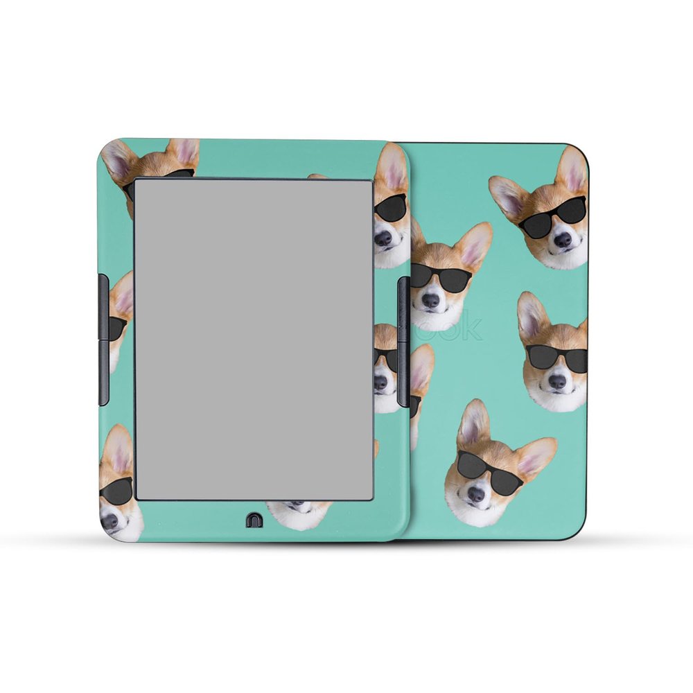 E-Reader Skin Compatible with Barnes & Noble Nook GlowLight 4e (2022) - Cool Corgi - Premium 3M Vinyl Protective Wrap Decal Cover - Easy to Apply | Crafted in The USA by MightySkins