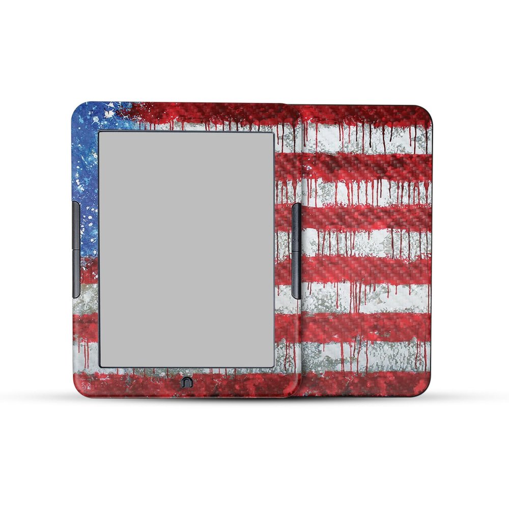Carbon Fiber E-Reader Skin Compatible with Barnes & Noble Nook GlowLight 4e (2022) - Colors Dont Run - Premium 3M Vinyl Protective Wrap Decal Cover - Easy to Apply | Crafted in The USA by MightySkins