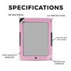Carbon Fiber Tablet Skin Compatible with Barnes & Noble Nook GlowLight 4e (2022) - Solid Pink - Premium 3M Vinyl Protective Wrap Decal Cover - Easy to Apply | Crafted in The USA by MightySkins view 2
