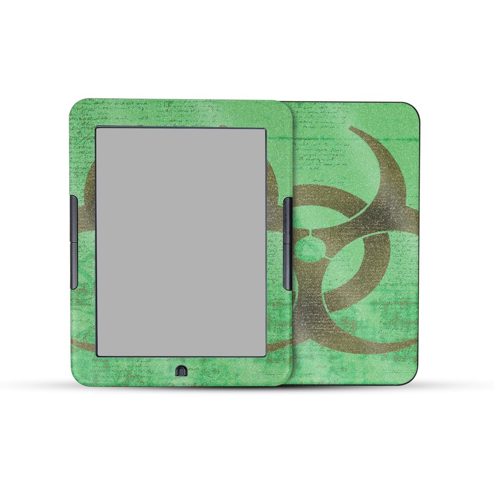 Glossy Glitter E-Reader Skin Compatible with Barnes & Noble Nook GlowLight 4e (2022) - Biohazard - Premium 3M Vinyl Protective Wrap Decal Cover - Easy to Apply | Crafted in The USA by MightySkins