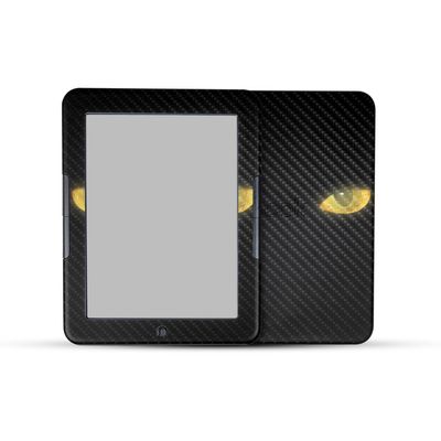 Carbon Fiber Tablet Skin Compatible with Barnes & Noble Nook GlowLight 4e (2022) - Cat Eyes - Premium 3M Vinyl Protective Wrap Decal Cover - Easy to Apply | Crafted in The USA by MightySkins
