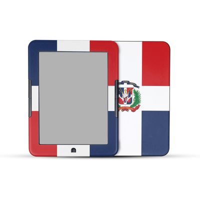 E-Reader Skin Compatible with Barnes & Noble Nook GlowLight 4e (2022) - Dominican Flag - Premium 3M Vinyl Protective Wrap Decal Cover - Easy to Apply | Crafted in The USA by MightySkins