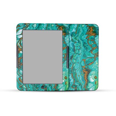 E-Reader Skin Compatible with Barnes & Noble Nook GlowLight 4e (2022) - Turquoise Ripple - Premium 3M Vinyl Protective Wrap Decal Cover - Easy to Apply | Crafted in The USA by MightySkins