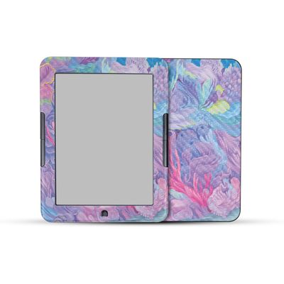 Carbon Fiber Tablet Skin Compatible with Barnes & Noble Nook GlowLight 4e (2022) - Dreamy Reef - Premium 3M Vinyl Protective Wrap Decal Cover - Easy to Apply | Crafted in The USA by MightySkins