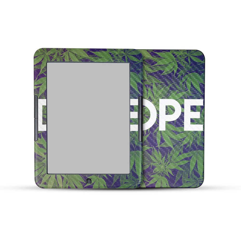 Carbon Fiber E-Reader Skin Compatible with Barnes & Noble Nook GlowLight 4e (2022) - Dope - Premium 3M Vinyl Protective Wrap Decal Cover - Easy to Apply | Crafted in The USA by MightySkins