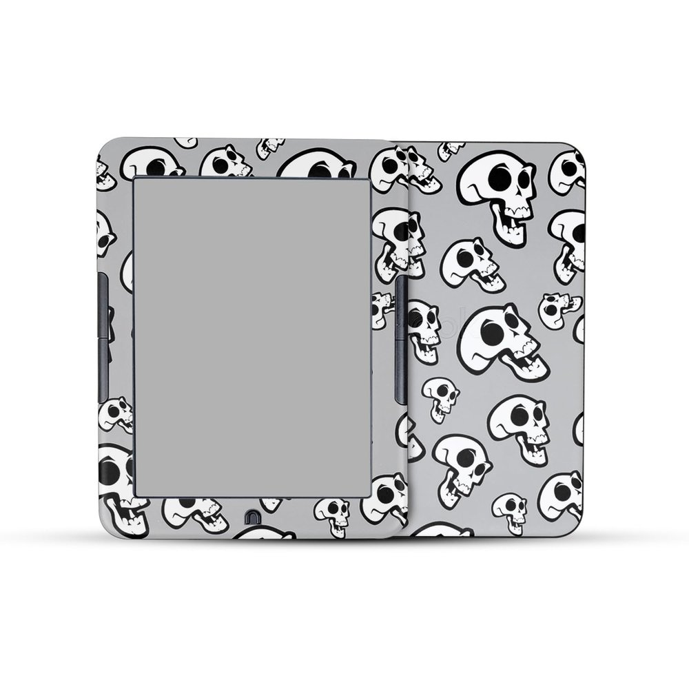 E-Reader Skin Compatible with Barnes & Noble Nook GlowLight 4e (2022) - Laughing Skulls - Premium 3M Vinyl Protective Wrap Decal Cover - Easy to Apply | Crafted in The USA by MightySkins