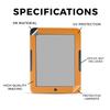 Carbon Fiber Tablet Skin Compatible with Barnes & Noble Nook GlowLight 4 (2021) - Solid Orange - Premium 3M Vinyl Protective Wrap Decal Cover - Easy to Apply | Crafted in The USA by MightySkins view 2