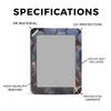 Glossy Glitter Tablet Skin Compatible with Barnes & Noble Nook GlowLight 4 (2021) - Lava Hex - Premium 3M Vinyl Protective Wrap Decal Cover - Easy to Apply | Crafted in The USA by MightySkins view 2