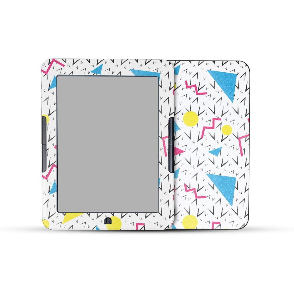 Glossy Glitter E-Reader Skin Compatible with Barnes & Noble Nook GlowLight 4e (2022) - 90s Fun - Premium 3M Vinyl Protective Wrap Decal Cover - Easy to Apply | Crafted in The USA by MightySkins