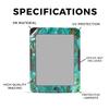 Carbon Fiber E-Reader Skin Compatible With Barnes & Noble Nook GlowLight 4e (2022) - Turquoise Ripple - Premium 3M Vinyl Protective Wrap Decal Cover - Easy To Apply | Crafted in the USA by MightySkins view 2