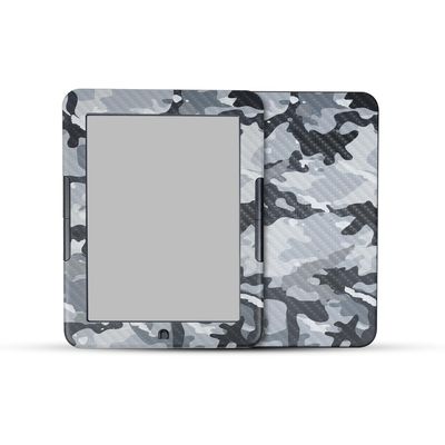 Carbon Fiber Tablet Skin Compatible with Barnes & Noble Nook GlowLight 4 (2021) - Gray Camouflage - Premium 3M Vinyl Protective Wrap Decal Cover - Easy to Apply | Crafted in The USA by MightySkins
