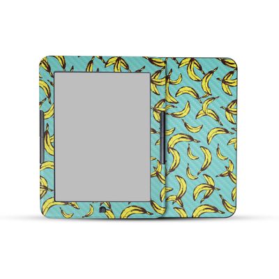 Carbon Fiber E-Reader Skin Compatible with Barnes & Noble Nook GlowLight 4e (2022) - Bananas - Premium 3M Vinyl Protective Wrap Decal Cover - Easy to Apply | Crafted in The USA by MightySkins