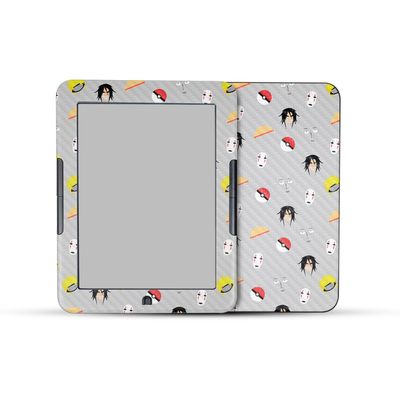 Carbon Fiber Tablet Skin Compatible with Barnes & Noble Nook GlowLight 4 (2021) - Anime Fan - Premium 3M Vinyl Protective Wrap Decal Cover - Easy to Apply | Crafted in The USA by MightySkins