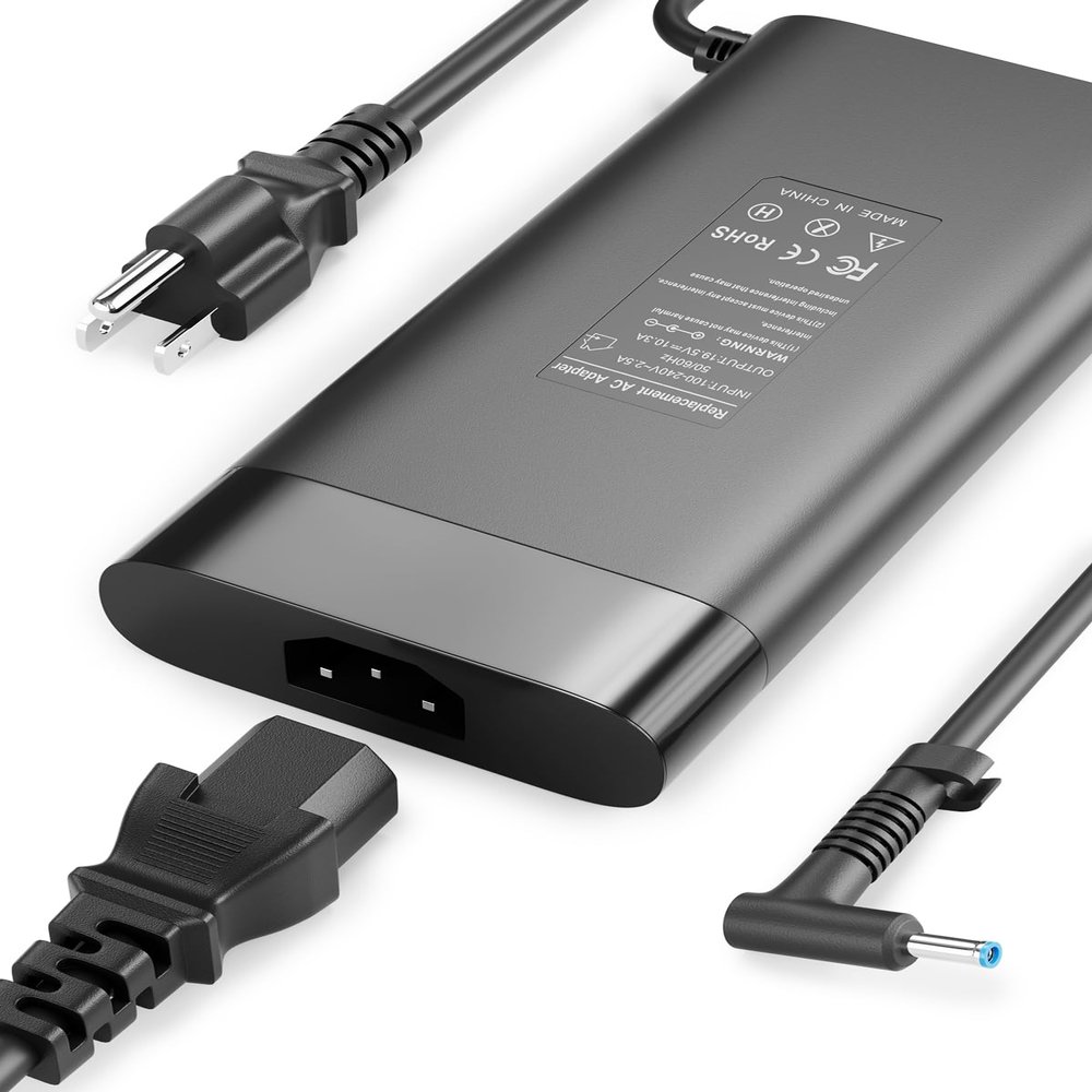 200W Laptop Charger for HP Omen Pavilion Gaming Laptop 15 16 17 Victus 15 16 ZBook Fury 15 17 G3 G4 G5 G6 G8, Create G7 Studio 16 G9 G10 TPN-DA10 L00818-850 ADP-200HB B TPN-LA21 Power Supply Adapter