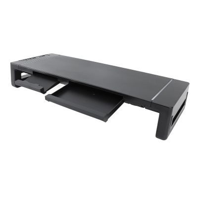 Tyenaza Desktop Monitor Stand Riser, with 8 in 1 Docking Station Phone Holder Drawer 25KG Bearing