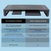 Tyenaza Desktop Monitor Stand Riser, with 8 in 1 Docking Station Phone Holder Drawer 25KG Bearing view 4