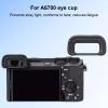 Camera Eyecup Eyepiece Viewfinder,Professional Eyepiece Replacement,Camera Eyecup with Hot Shoe Cover and Level for A6700 Camera view 2