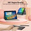 BFSEROBJ for iPad 9th/8th/7th Generation Case for iPad 10.2 Case with 360 Rotating Degree Stand PU Leather Protective Cover with Detachable Wireless Keyboard and Pen Holder - Galaxy Colorful Floral view 4