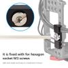 Yunir Lightweight Portable Camera Cage Fitting Wire Clip, Clamp Accessories, Prevent Cable Entanglement, Alloy Material, 1/4 inch Screw, Easy Installation and Removal, for Cage view 4