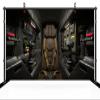CHNYWORK 6x4ft Spaceship Cockpit Backdrop Old Brown Leather Pilot Seat Sci-fi Space Fighter Craft Cockpit Background Pilot Theme Birthday Party Decorations Portrait Photo Studio Props view 3