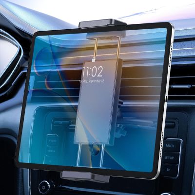 EEEKit 2 in 1 CD Slot Tablet Car Mount, Universal 360 Rotation CD Player Car Phone Holder for 4-11in Devices, Black