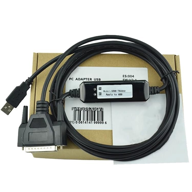 USB-TK402 Touch Screen Debugging Cable Computer USB Port Communication Programming Cable Download Cable Data Cable Dual Chip Design Industrial Grade 3 Meter