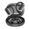 Bitstik Open-Ear Wireless Headphones Bluetooth Earbuds LED Power Display Charging Case Ear Buds Earhook Over-Ear Earphones for Workout Sports TV Phone Laptop (Black) view 1