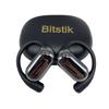 Bitstik Open-Ear Wireless Headphones Bluetooth Earbuds LED Power Display Charging Case Ear Buds Earhook Over-Ear Earphones for Workout Sports TV Phone Laptop (Black) view 2
