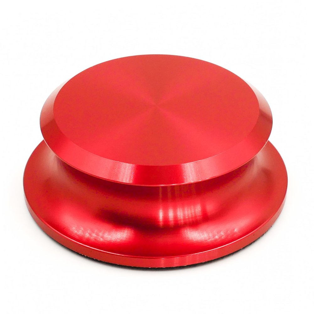 Menesia Record Weight Stabilizer, Turntable and Vinyl Record Weight, Premium Vinyl Stabilizer for Superior Sound (Red)