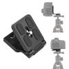 Andoer L Shape Foldable Quick Release Plate for Camera Horizontal Vertical Switching Aluminum Alloy Screw Replacement 1/4 for DSLR Camera Canon Nikon, Small view 1