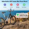 Ubike GPS Bike Phone Mount, Hidden Bicycle Phone Mount Compatible with Apple Find My (iOS Only), Lost Mode, No Monthly Fee, Built-in GPS Tracker Motorcycle Handlebar Clamp for iPhone view 2