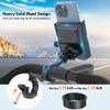 Ubike GPS Bike Phone Mount, Hidden Bicycle Phone Mount Compatible with Apple Find My (iOS Only), Lost Mode, No Monthly Fee, Built-in GPS Tracker Motorcycle Handlebar Clamp for iPhone view 4