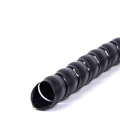 ELLANA spiral protector 10 Meters Wire Organizer Cable Winding Tube 8mm to 60mm Spiral Wrap Winding Protector Protection Sleeve Tube wraps cable(Black,ID 12mm 10 Meters)