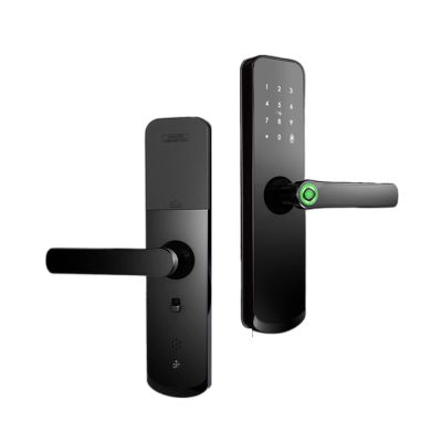Intelligent Door Lock Biometric Door Lock Fingerprint Application IC Card Keyless Code Electronic Door Lock Home Smart Digital Door Lock Black Fiing for Lock (Color : 22x240 5050) (22x190 5050)