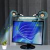 Reading stand Lamp Light Bar with Fan Two-Head Personal Cooling Quiet USB Fan Flip-Open light, Level 3 brightness 3 Wind Speed for Working/Self Broadcasting (Forest Green) view 1