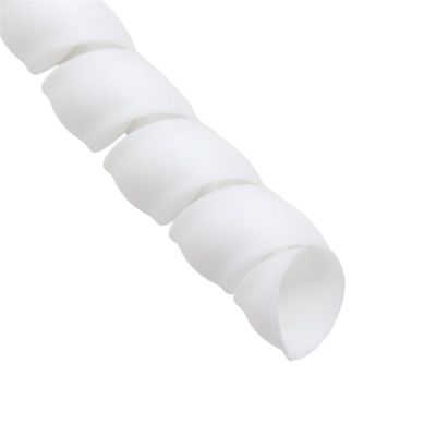 spiral protector Spiral Cable Protector 8mm 40mm Spiral Wrap Winding Line Organizer Flexible Cable Wire Cover Pipe Cable Sleeve Tube wraps cable(White,ID 25mm 10 Meters)