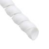 spiral protector Spiral Cable Protector 8mm 40mm Spiral Wrap Winding Line Organizer Flexible Cable Wire Cover Pipe Cable Sleeve Tube wraps cable(White,ID 25mm 10 Meters) view 1