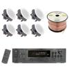 Vaiyer Home Theater System Kit, 6-Channel 6000 Watts Bluetooth Amplifier with 5.25" Frameless 6 Qty of 175 W Each in-Wall in-Ceiling Speakers & 16 Gauge 250 ft. Speaker Wire Surround Sound System view 1