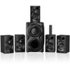 Bobtot Home Theater Sound System 5.1 Surround Sound Systems - 1400 Watts Peak Power 12" Subwoofer Strong Bass 5.1 Wired Home Audio Stereo Sound with Bluetooth ARC Optical Input for TV view 1