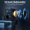 Bobtot Home Theater Sound System 5.1 Surround Sound Systems - 1400 Watts Peak Power 12" Subwoofer Strong Bass 5.1 Wired Home Audio Stereo Sound with Bluetooth ARC Optical Input for TV view 2