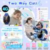 4G Kids Smart Watch  Smartwatch for Kids with Call SOS Music Camera Video Alarm Pedometer Calculator Stopwatch Educational Games, Smart Watch Phone with SIM Card for Boys Girls Ages 4-12(Dark Blue) view 2