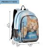 ALAZA Orange Kitten in Blue Bathtub School Backpacks Travel Laptop Bag Kids Bookbag for Girls Boys Teens Women Men view 2