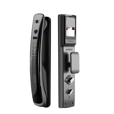 Compatible with Z3 WiFi APP Mobile Phone Remote Unlock with Camera Fingerprint Magnetic Card Password Key Automatic Smart Door Lock (Color : 30) (Hook 30)