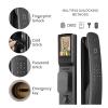 Compatible with Z3 WiFi APP Mobile Phone Remote Unlock with Camera Fingerprint Magnetic Card Password Key Automatic Smart Door Lock (Color : 30) (Hook 30) view 3