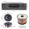 Vaiyer Home Theater System Kit, 6-Channel 6000 Watts Bluetooth Amplifier with 6.50" 6 QTY of 200 W Each Frameless in-Ceiling Speakers & 16AWG 250 ft. Speaker Wire Perfect for Home, Office, Restaurants view 2